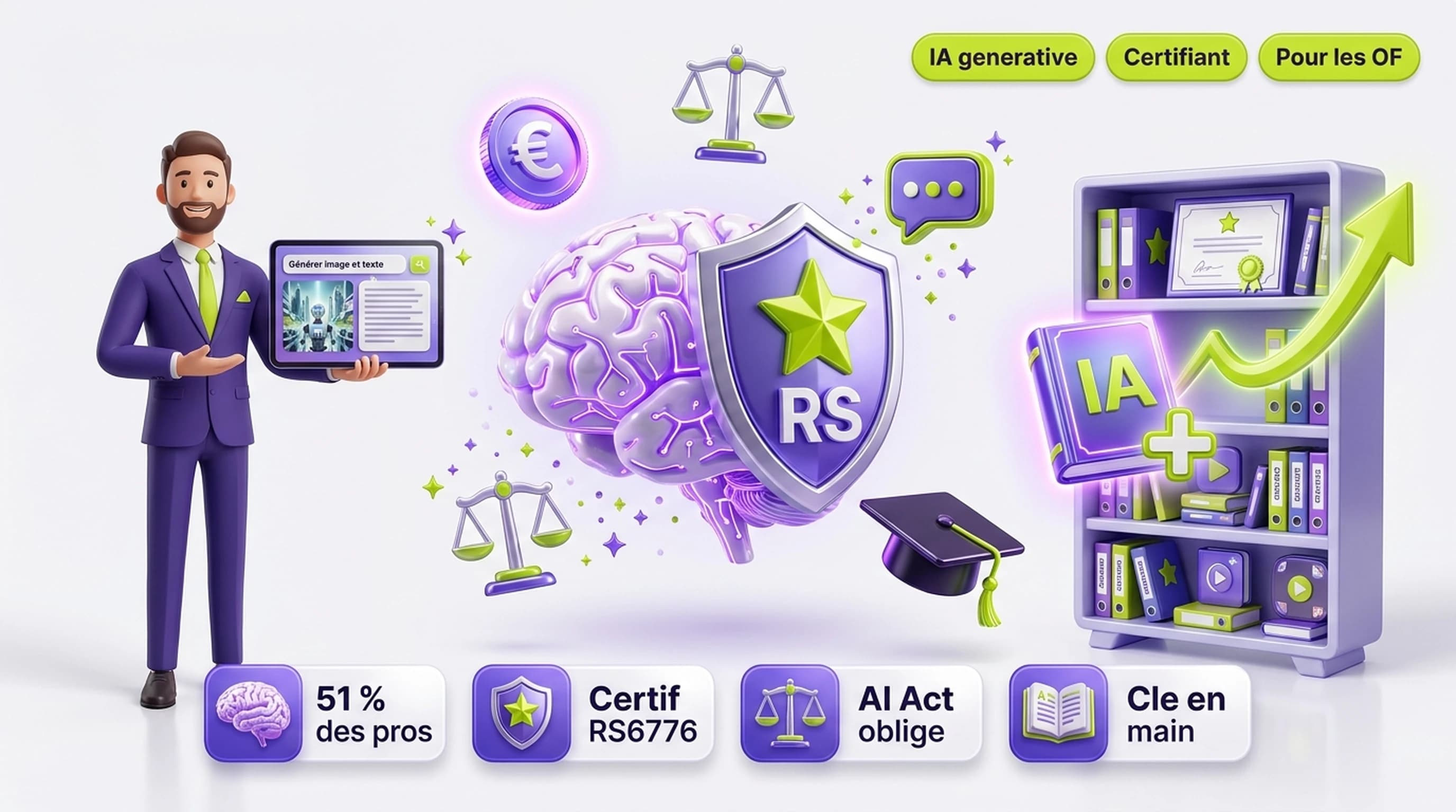Formation IA générative certifiante : le guide catalogue pour les OF