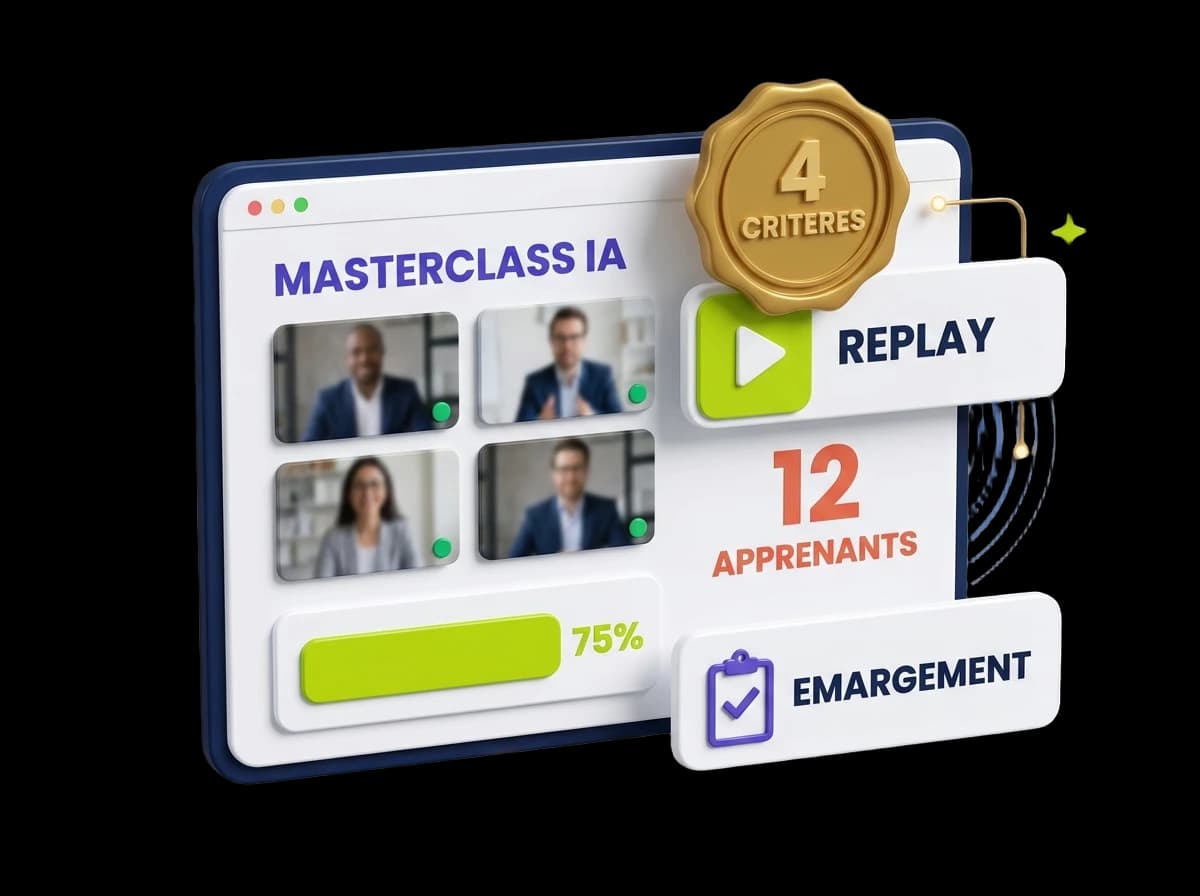 Session MasterClass en visio avec formateur expert, petit groupe et replay automatique